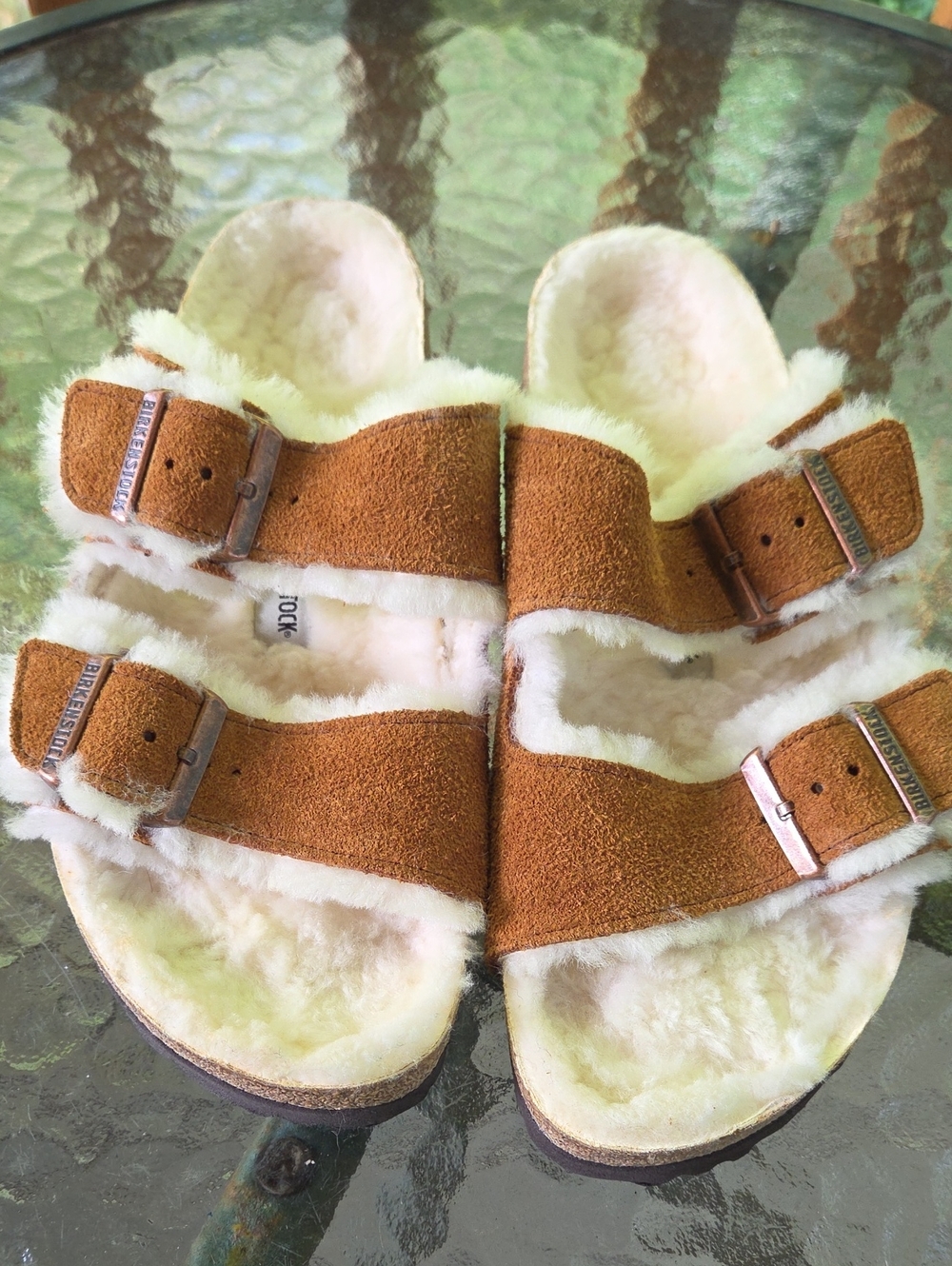 New BIRKENSTOCK Sandals Fur Lined -40, L9 M7